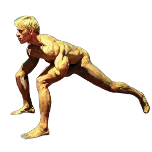 creature, animal, concept art, 3d render, photorealistic, watercolor, handsome, blonde transparent PNG cut-out
