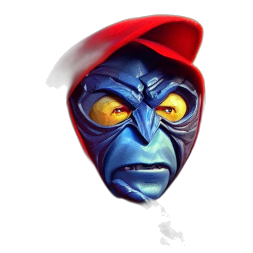 mask, concept art, 3d render, exquisite, oil, painting, orko, masters transparent PNG cut-out