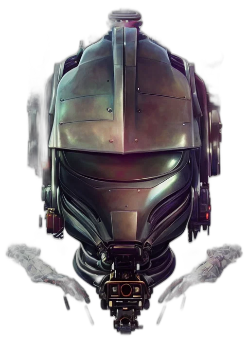 robot, mask, face, weapon transparent PNG cut-out