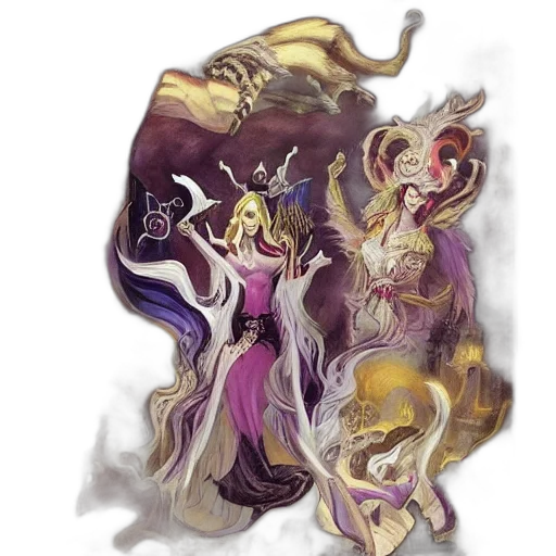 dress, fantasy art, concept art, watercolor, pixel art, fire, underwater, outer space transparent PNG cut-out