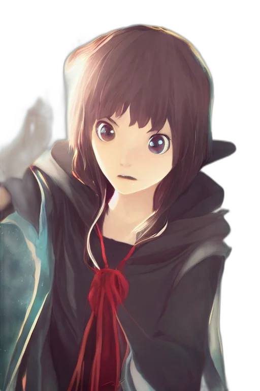 face, jacket, weapon, creature transparent PNG cut-out