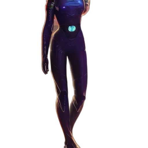 robot, dress, creature, staff transparent PNG cut-out