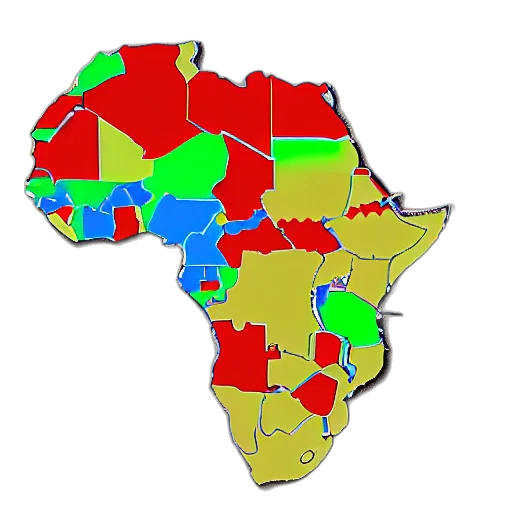 africa, county, hdi transparent PNG cut-out