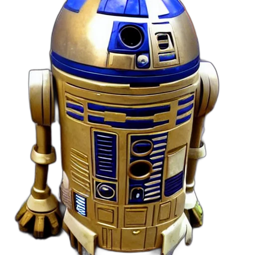 robot, staff, 3d render, concept art transparent PNG cut-out