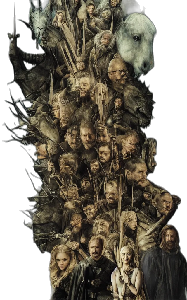 hair, tree, staff, concept art transparent PNG cut-out