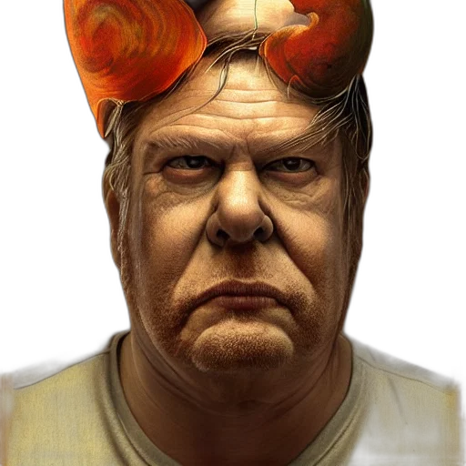 face, mask, crown, staff transparent PNG cut-out