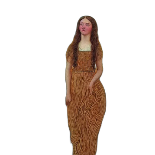 dress, hair, tree, 3d render, oil painting, girl, amazing, tall transparent PNG cut-out