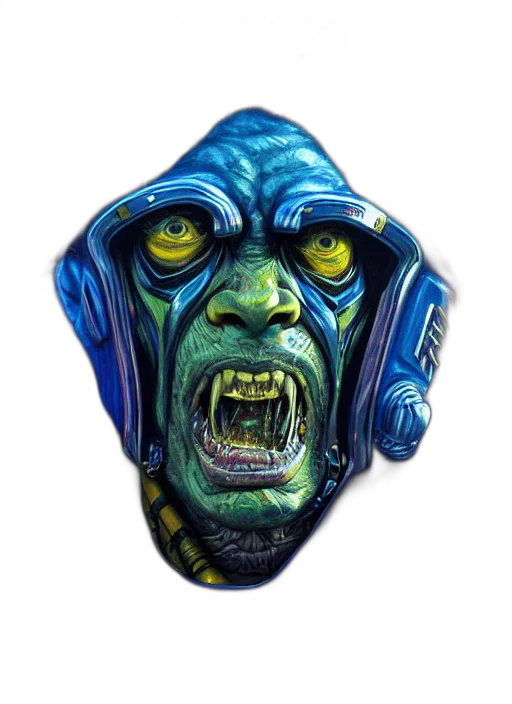 mask, face, creature, staff transparent PNG cut-out