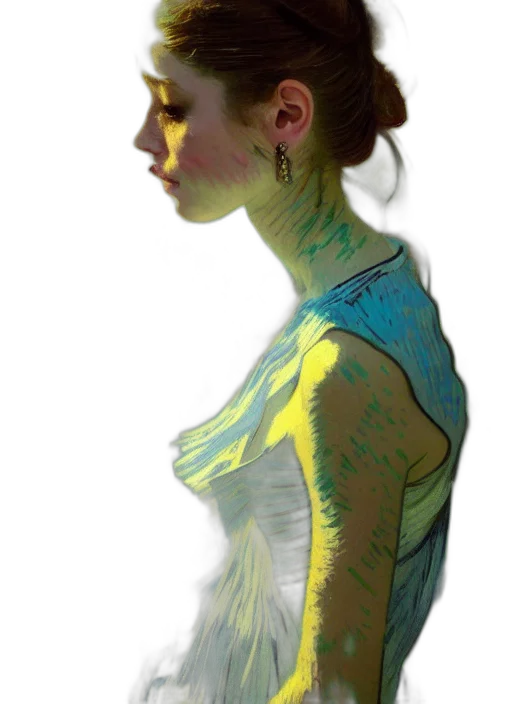dress, face, mask, staff transparent PNG cut-out