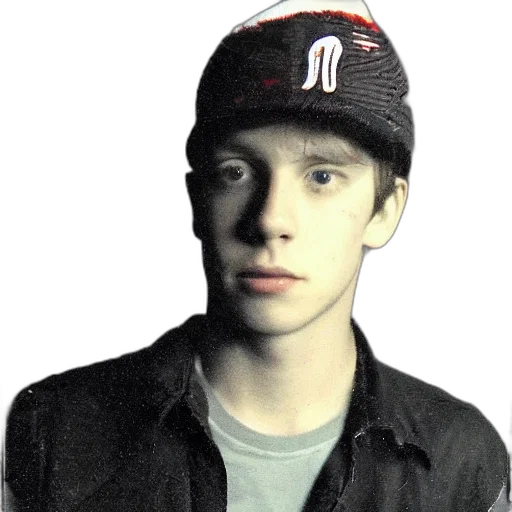 hat, jacket, face, staff transparent PNG cut-out