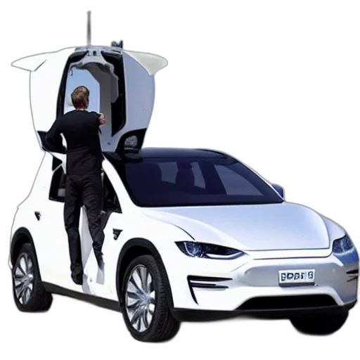 robot, car, concept art, 3d render transparent PNG cut-out