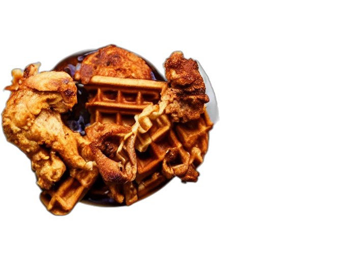 food, crown, 3d render, photorealistic transparent PNG cut-out