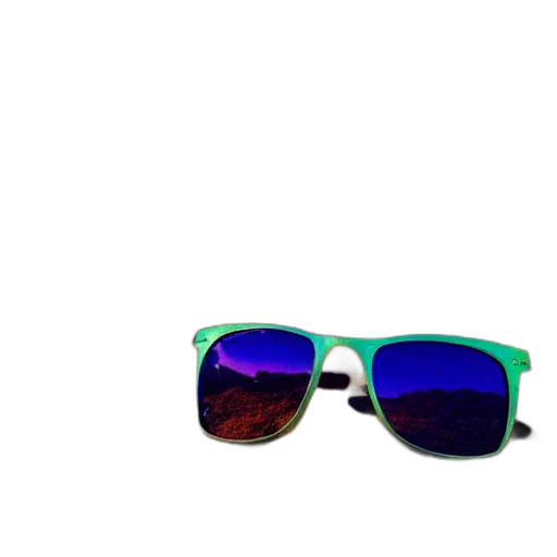3d render, vaporwave, green, neon, colorful, blue, closeup, photorealistic transparent PNG cut-out