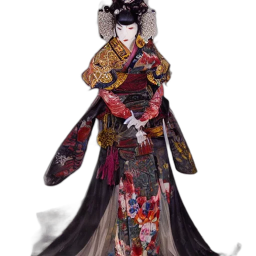 staff, dress, crown, mask, concept art, fantasy art, photorealistic, anime transparent PNG cut-out