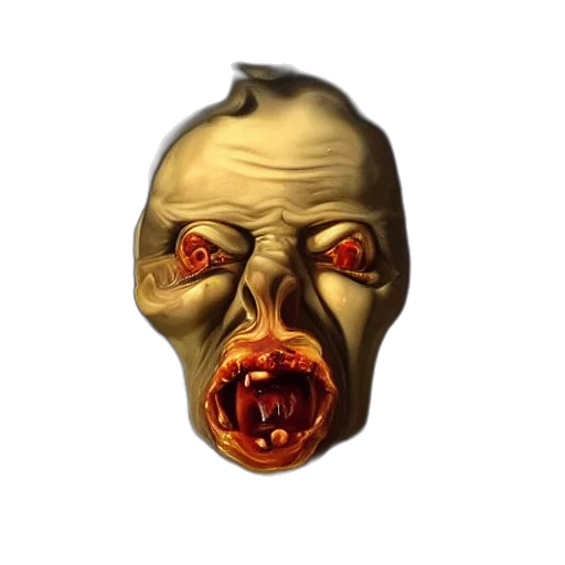 mask, face, creature, staff, 3d render, concept art, photorealistic, pixel art transparent PNG cut-out