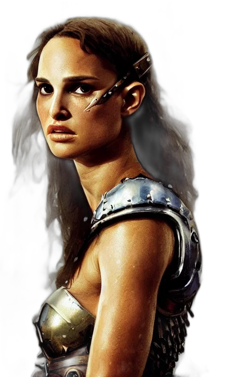 sword, face, jewelry, fantasy art transparent PNG cut-out
