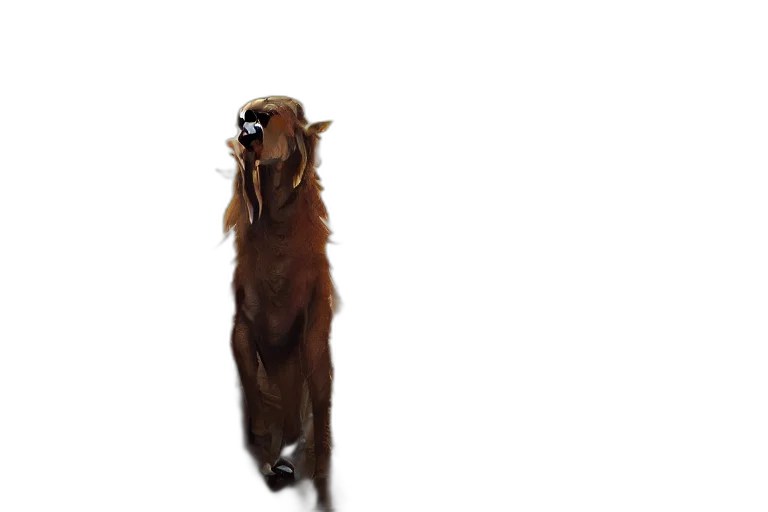 animal, creature, staff, hair, 3d render, photorealistic, concept art, oil painting transparent PNG cut-out