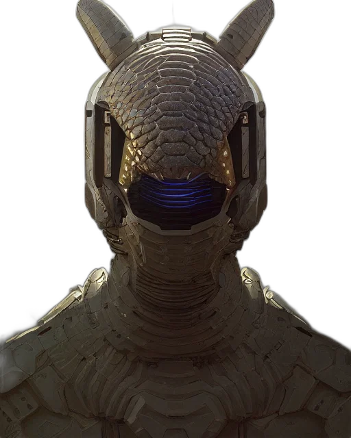 mask, robot, face, dragon, concept art, 3d render, fantasy art, photorealistic transparent PNG cut-out