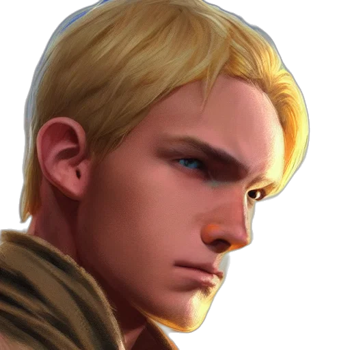 face, staff, weapon, fantasy art transparent PNG cut-out