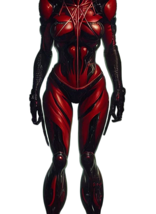 robot, mask, dress, concept art, comic book art, 3d render, cyberpunk, red transparent PNG cut-out
