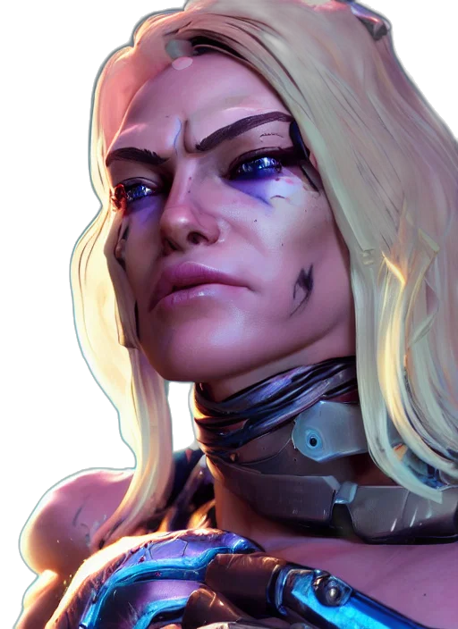 face, robot, staff, concept art transparent PNG cut-out