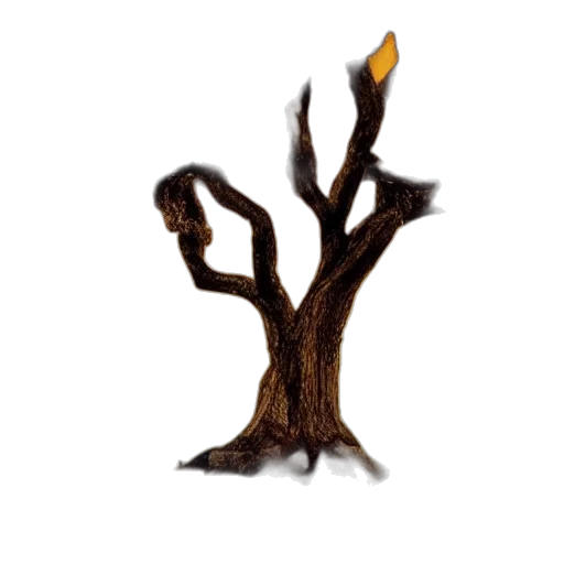 tree, hair, crown, staff transparent PNG cut-out
