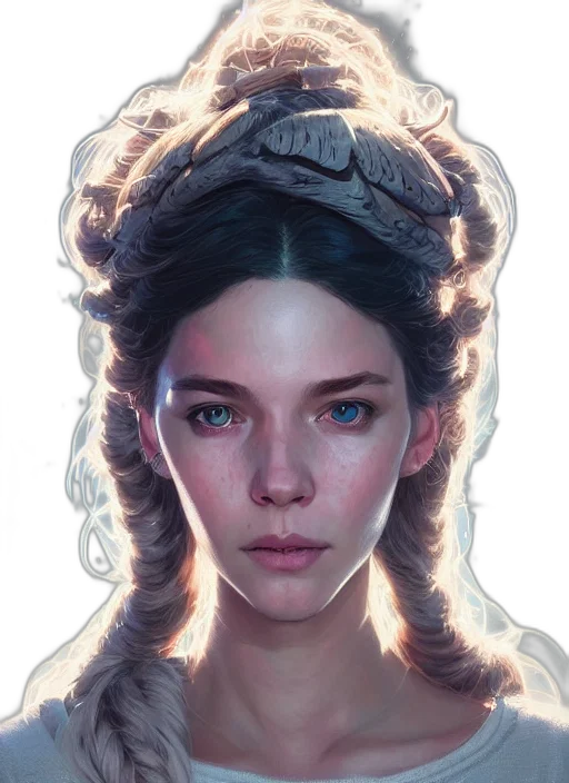 face, crown, mask, hair transparent PNG cut-out