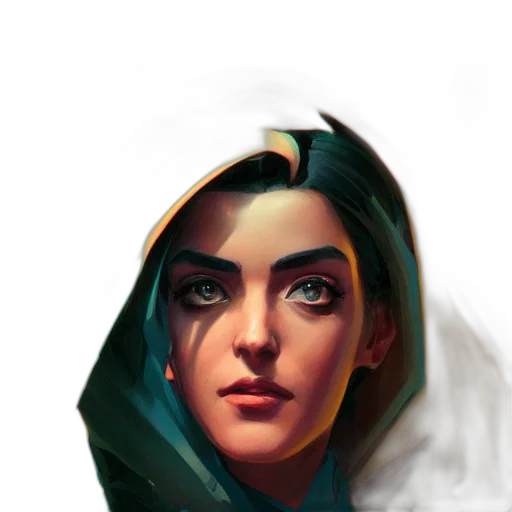 face, mask, jacket, fantasy art transparent PNG cut-out