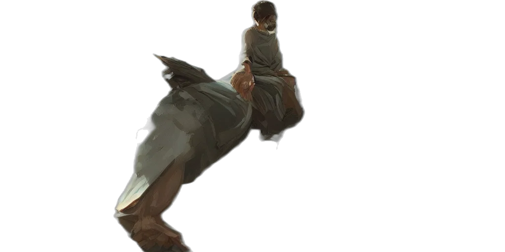 dragon, creature, staff, weapon transparent PNG cut-out