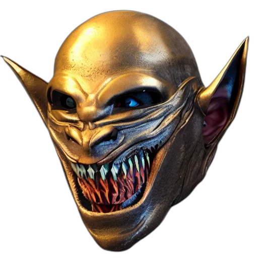 mask, face, creature, 3d render, concept art, photorealistic, fantasy art, realistic transparent PNG cut-out