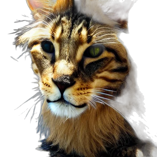 animal, creature, crown, face transparent PNG cut-out