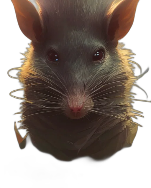 animal, creature, face, hair, photorealistic, concept art, 3d render, watercolor transparent PNG cut-out