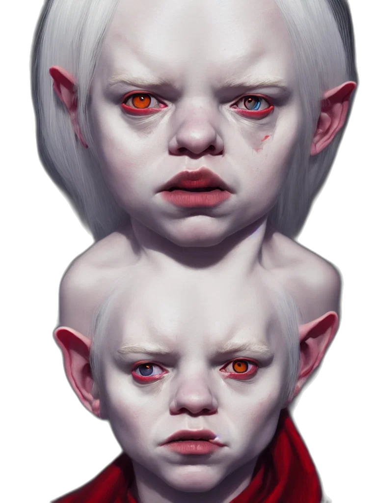 face, mask, creature, concept art, fantasy art, photorealistic, 3d render, red transparent PNG cut-out