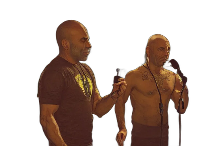 joe, rogan, interviewing, inter, dimensional, dmt, alien, octane transparent PNG cut-out