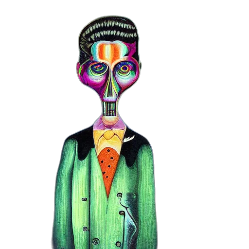 mask, jacket, face, robot, concept art, cartoon, watercolor, fantasy art transparent PNG cut-out