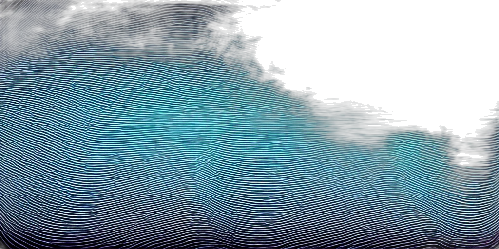 hair, vaporwave, 3d render, underwater transparent PNG cut-out
