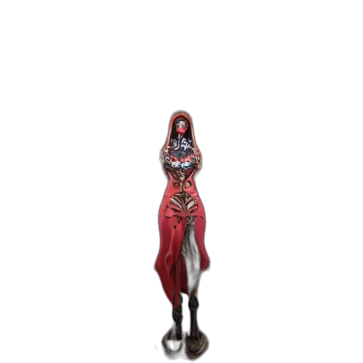 staff, dress, creature, robot, concept art, pixel art, fantasy art, 3d render transparent PNG cut-out