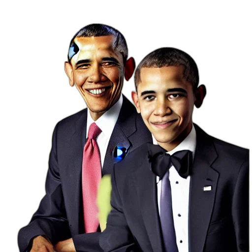 mask, face, staff, 3d render, photorealistic, portrait, obama, teams transparent PNG cut-out