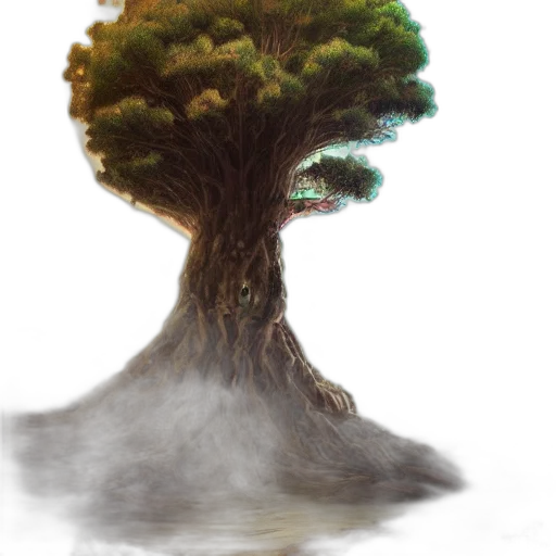 tree, hair, crown, creature transparent PNG cut-out