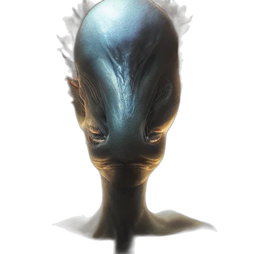 mask, face, creature, robot, concept art, 3d render, fantasy art, photorealistic transparent PNG cut-out