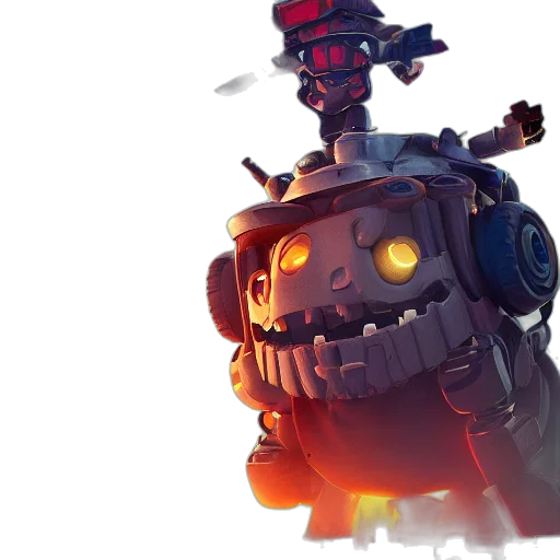 robot, weapon, concept art, 3d render transparent PNG cut-out