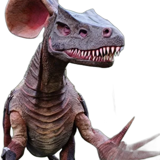 dragon, creature, animal, staff transparent PNG cut-out