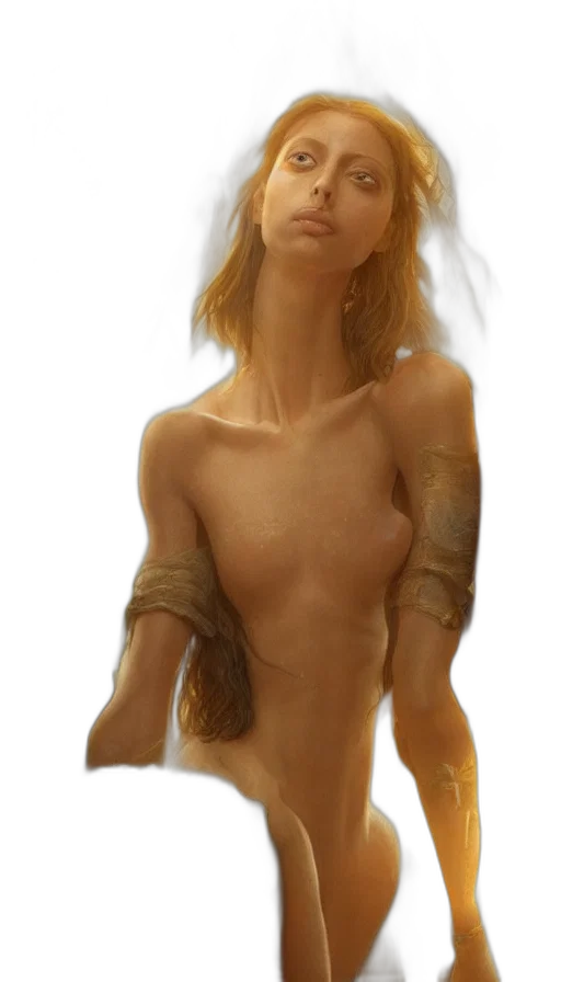 dress, face, jewelry, creature transparent PNG cut-out