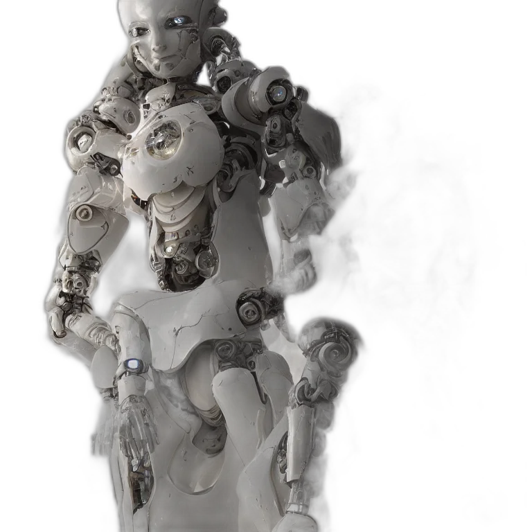 robot, jewelry, dress, 3d render transparent PNG cut-out