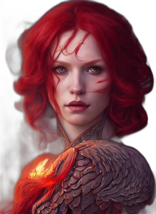 dragon, face, fantasy art, concept art, photorealistic, comic book art, fire, red transparent PNG cut-out