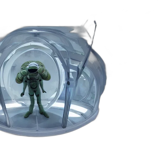 3d render, concept art, outer space, underwater transparent PNG cut-out