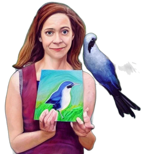 animal, creature, face, oil painting transparent PNG cut-out