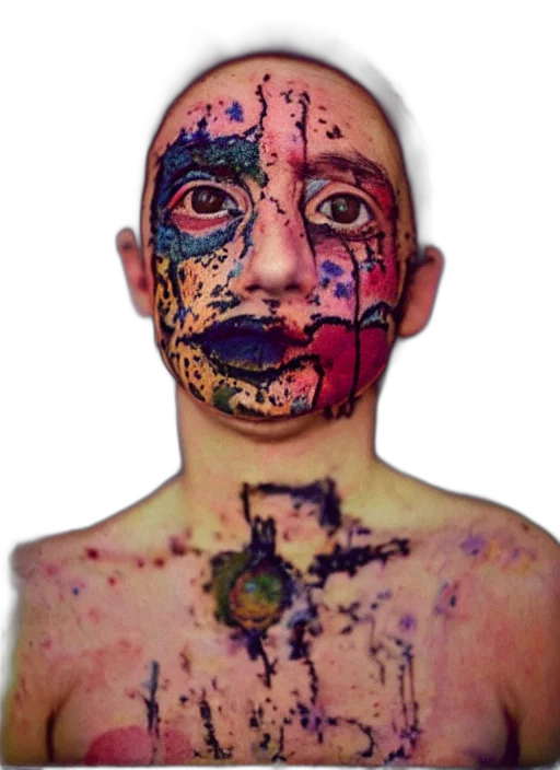mask, face, robot, creature, photorealistic, watercolor, concept art, cyberpunk transparent PNG cut-out