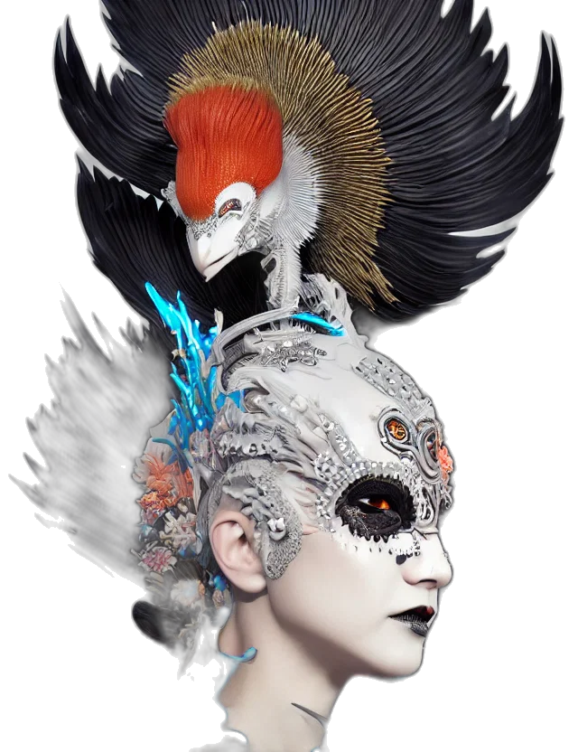 mask, crown, fantasy art, concept art transparent PNG cut-out