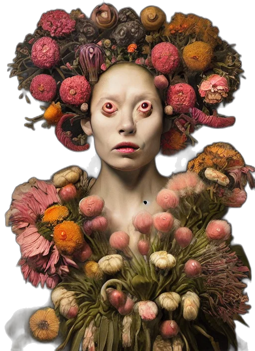 face, mask, crown, creature transparent PNG cut-out